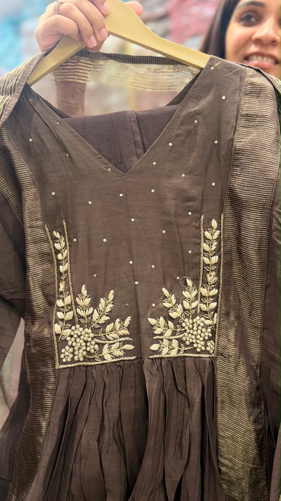 Saanjh-e-Noor Mul Chanderi - Luxe