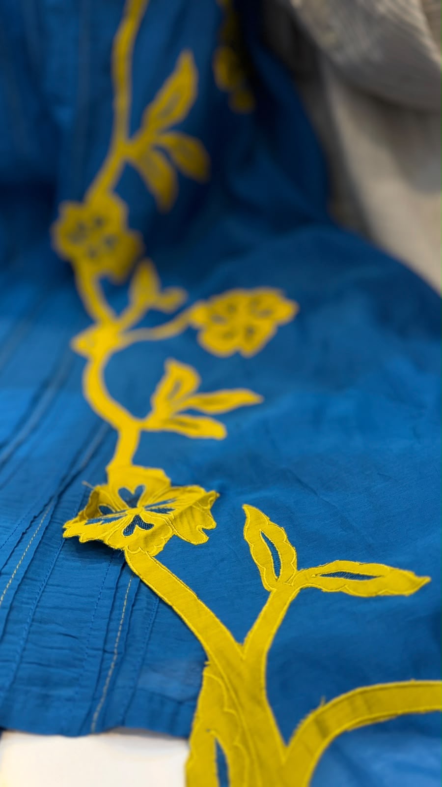 Blue, With a Twist – Cutwork Dupatta Set