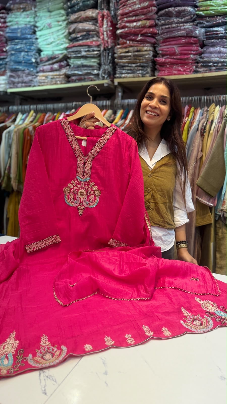 The Heritage Luxe – Mul Chanderi Suit Set