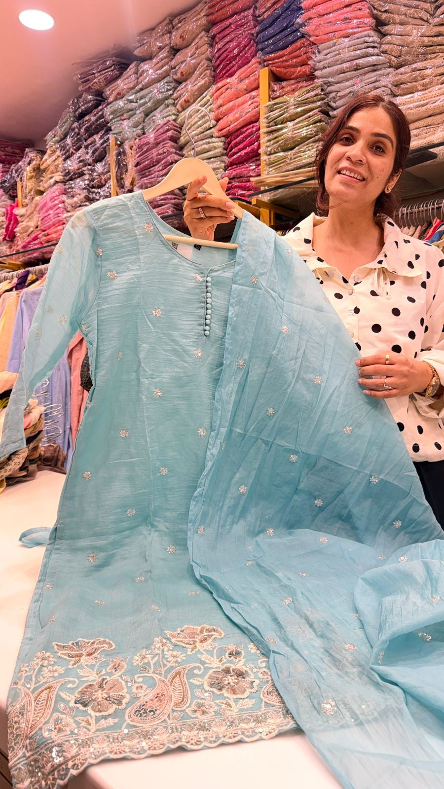Featherlight Mul Chanderi Story