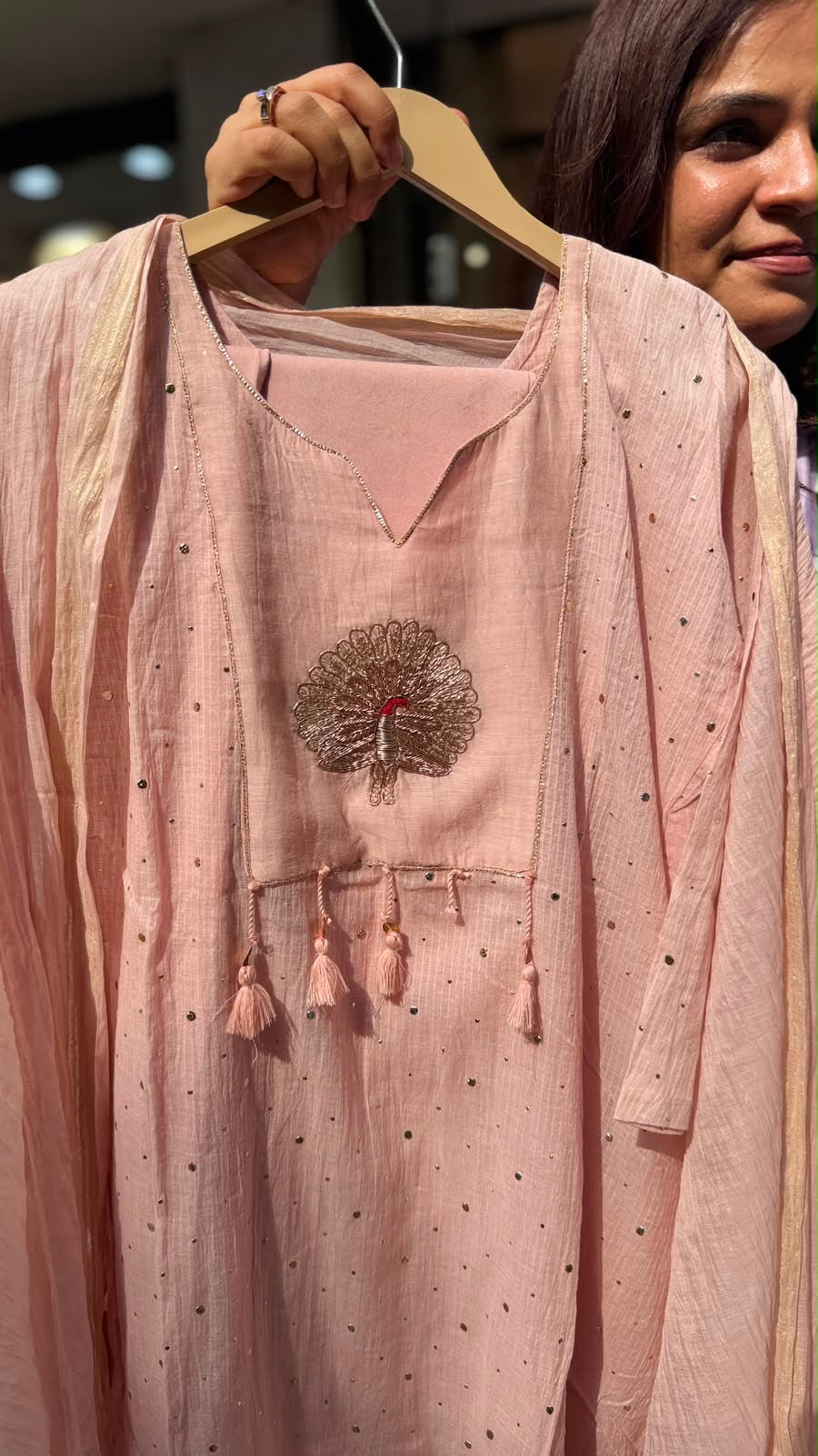 Blush Peacock Radiance Suit Set
