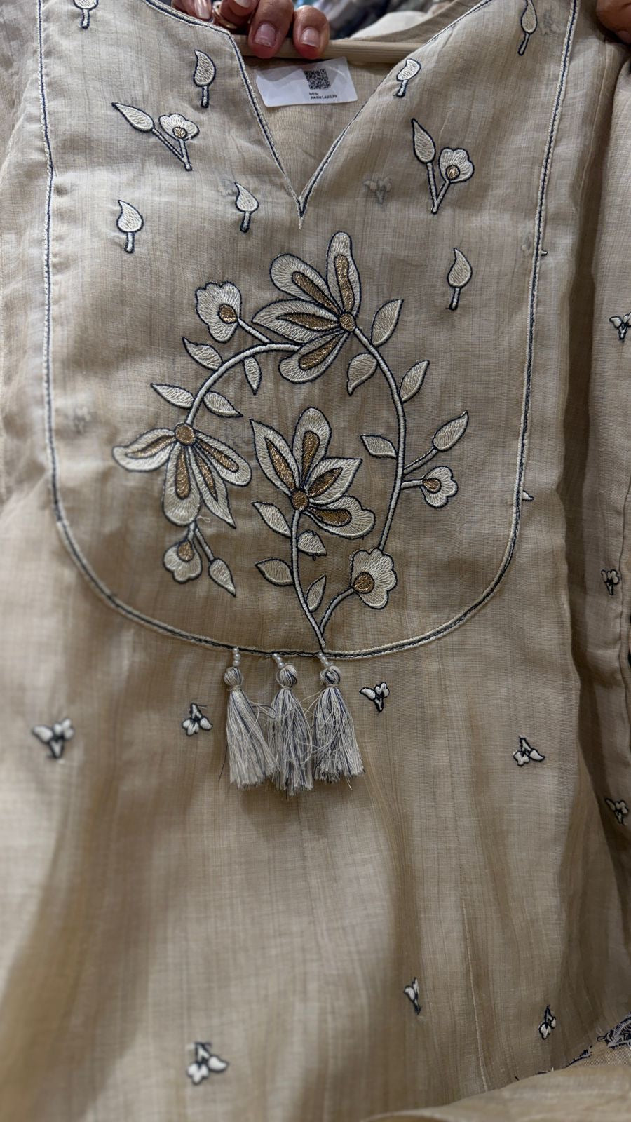 Ivory Gulmarg Mul Chanderi Set ~ Luxe