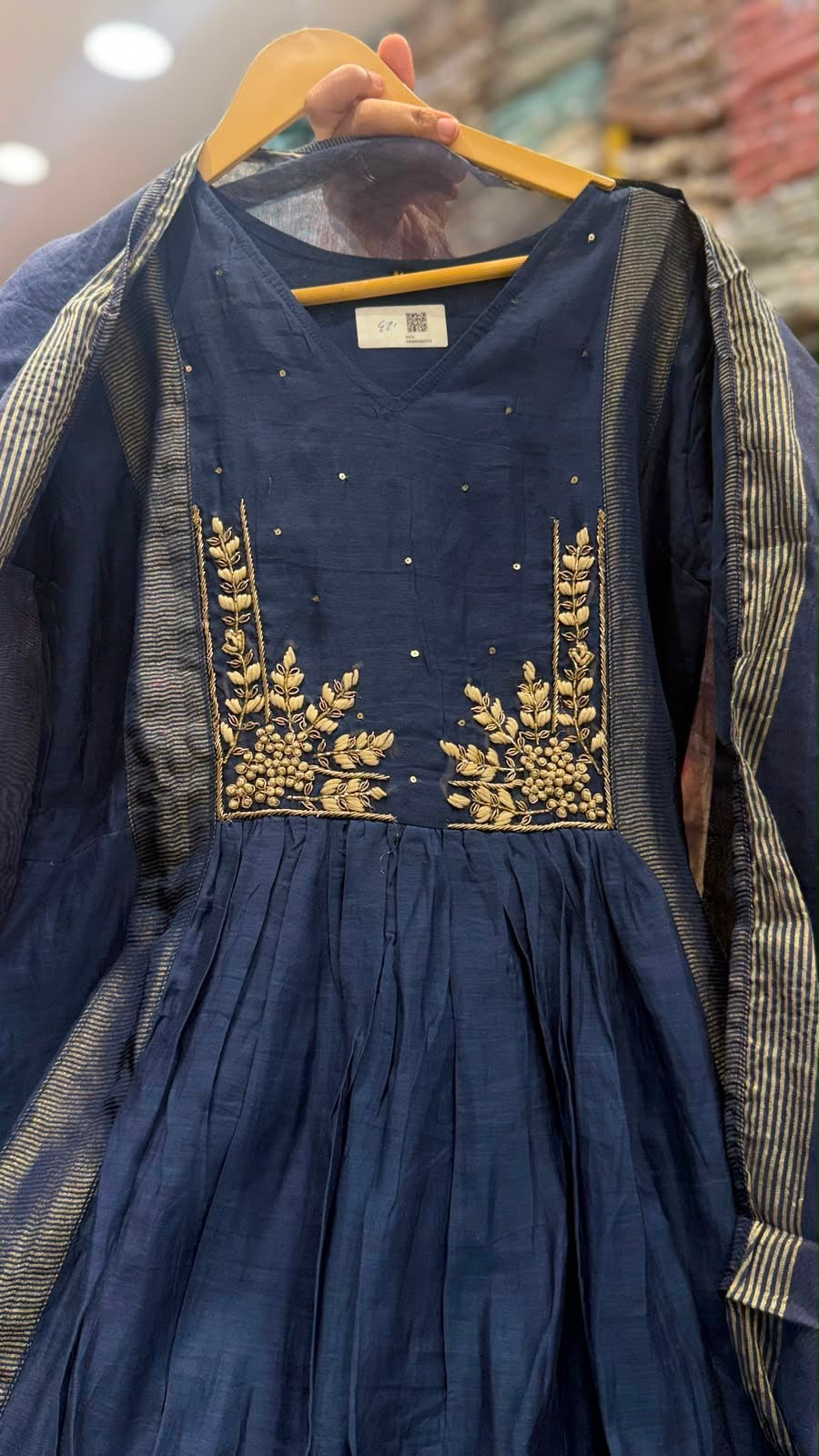 Saanjh-e-Noor Mul Chanderi - Luxe