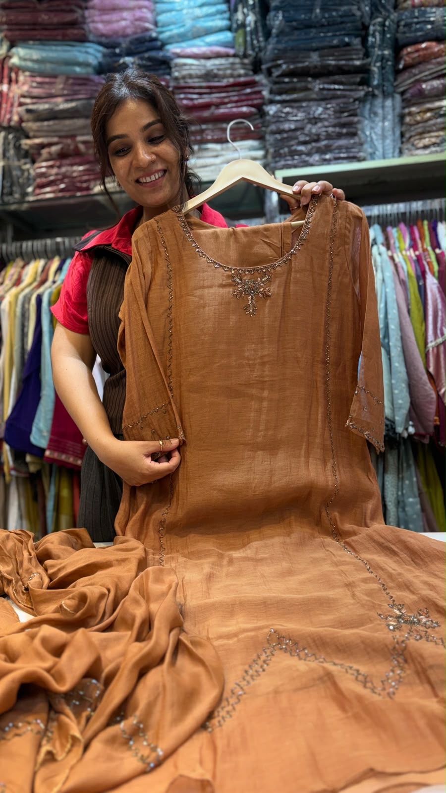 Molten Muse – Mul Chanderi Suit Set