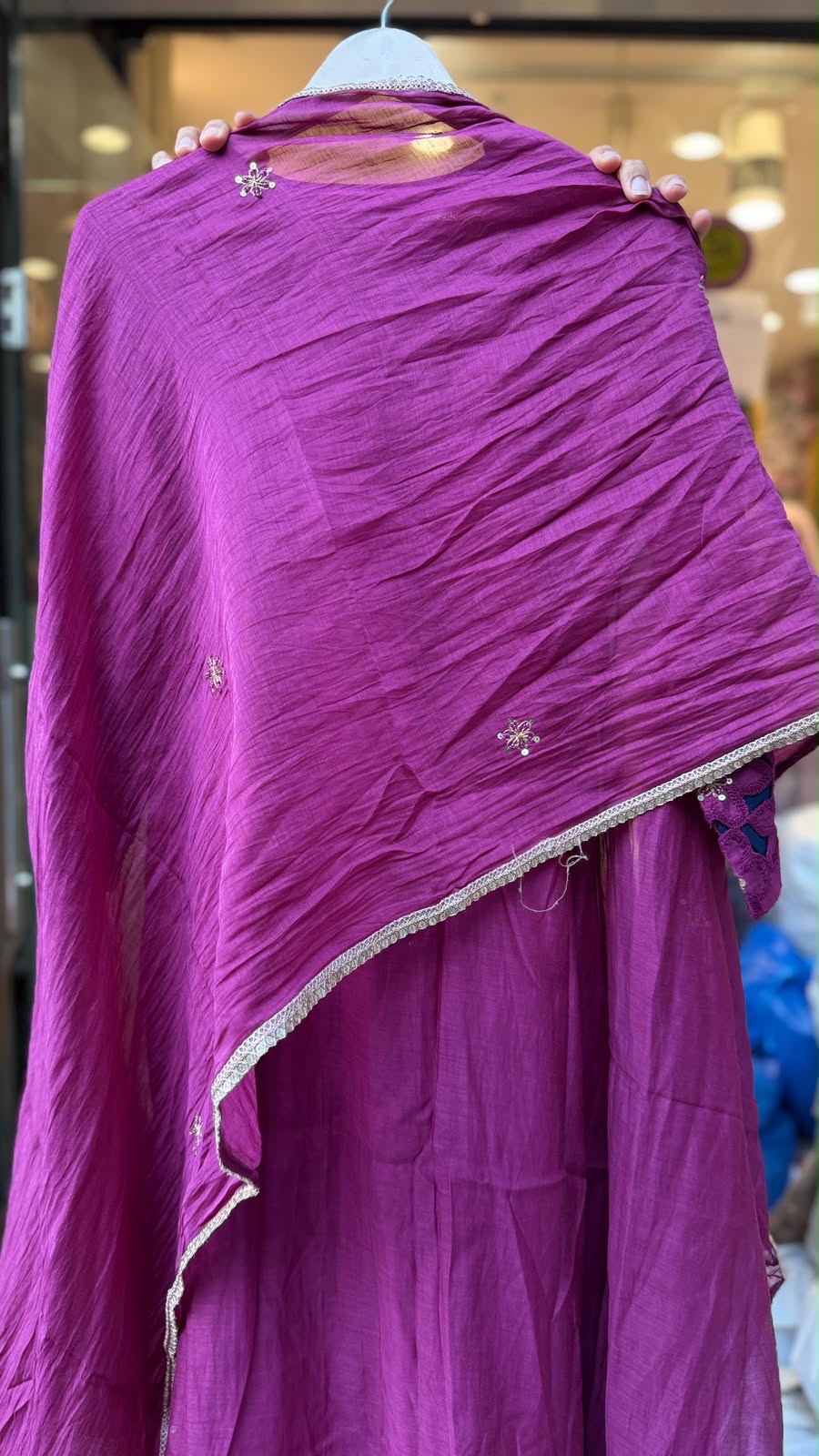 Scarlet Society - Luxe Cutwork Mul Chanderi Suit Set