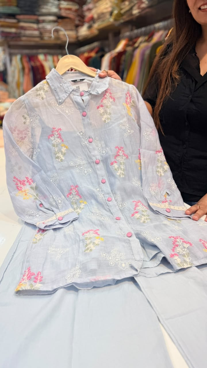 A Little Bloom, A Lot of Charm – Floral Embroidered Co-ord Set 🌸