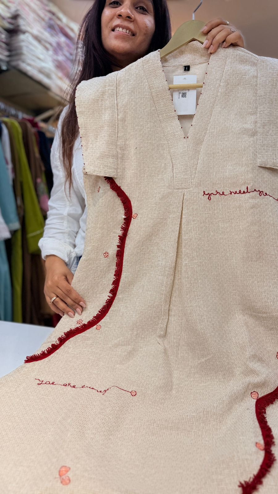 Threads Of Thoughts Ivory Dress