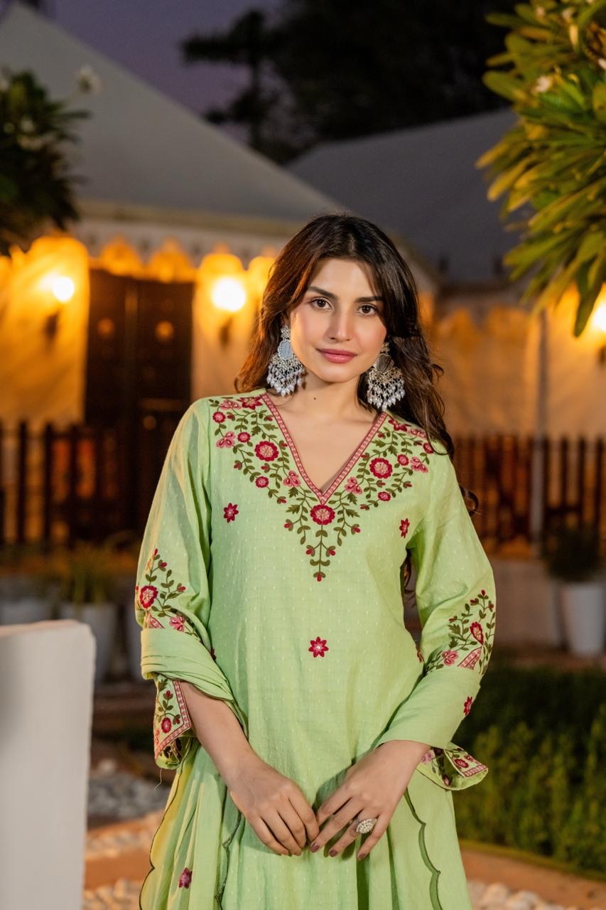 Petal Rhythm – Dobby Mul Cotton Edit