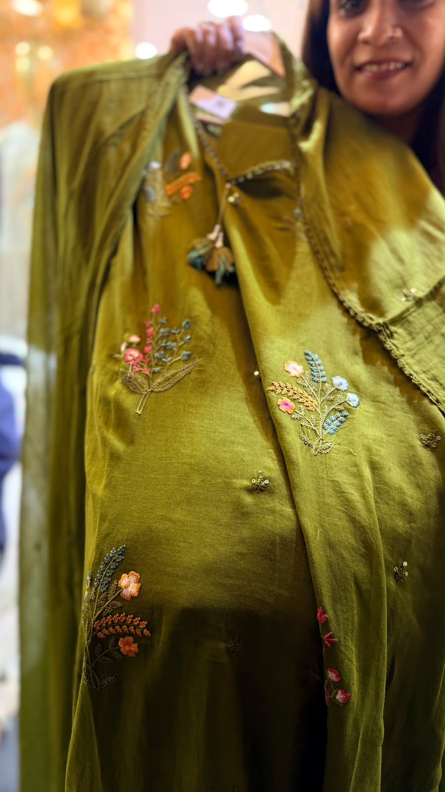 Midnight in Bloom – Mul Cotton Suit Set