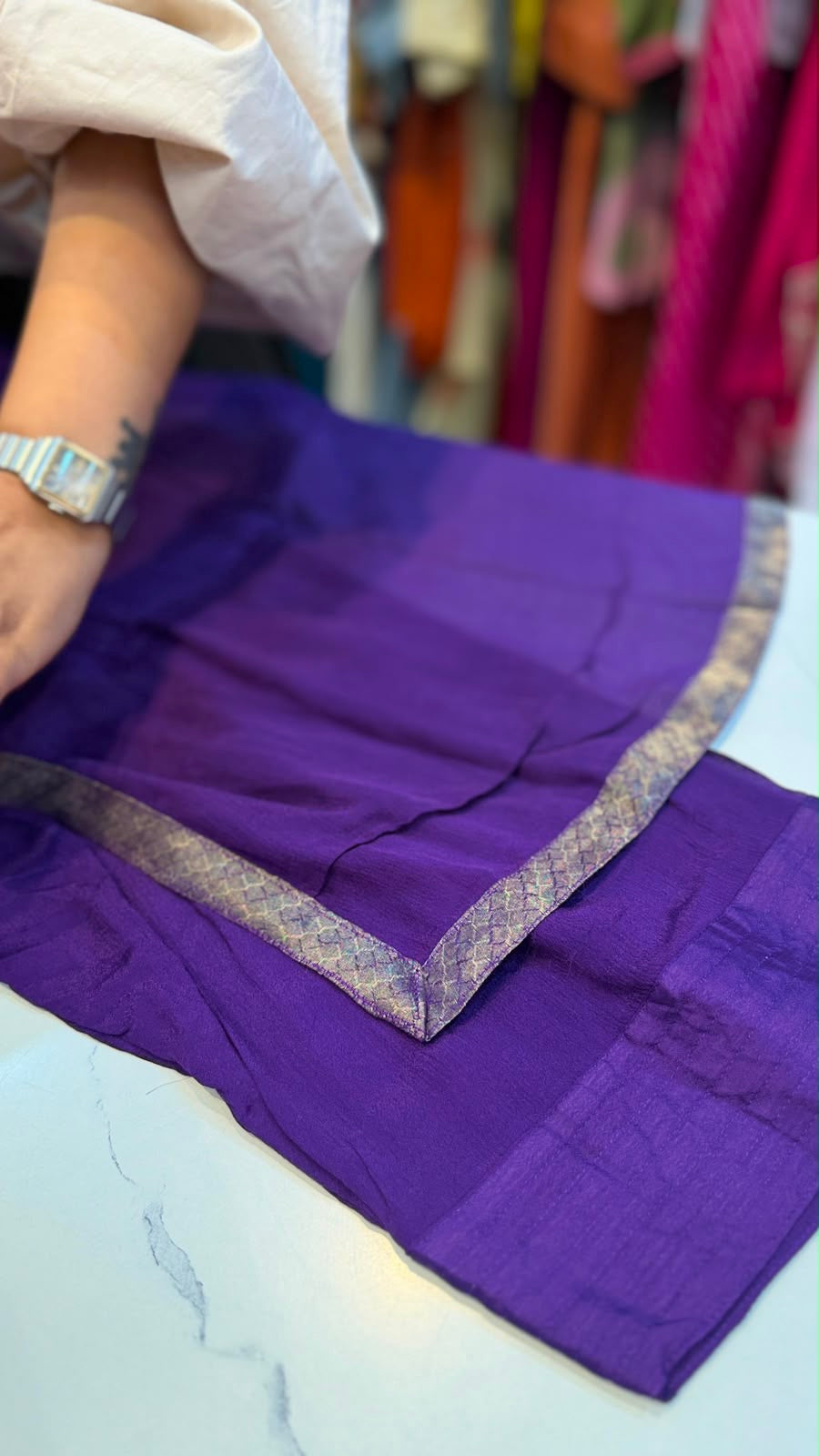 The Purple Hour – Embellished Suit Set