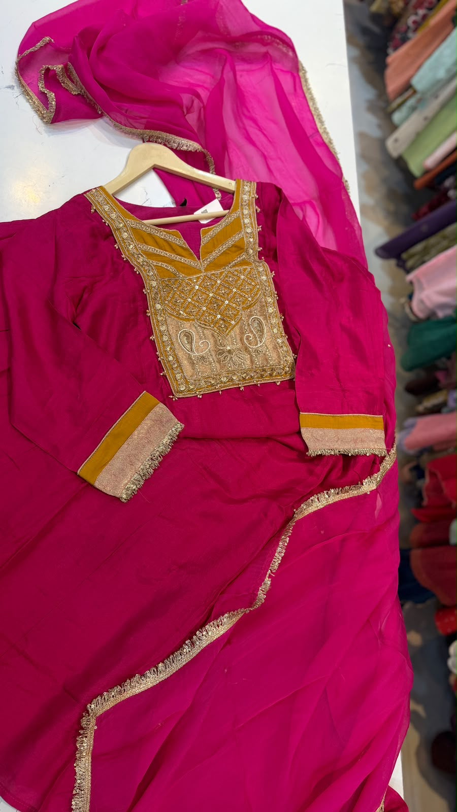Pink Takes Centre Stage – Luxury Festive Suit Set