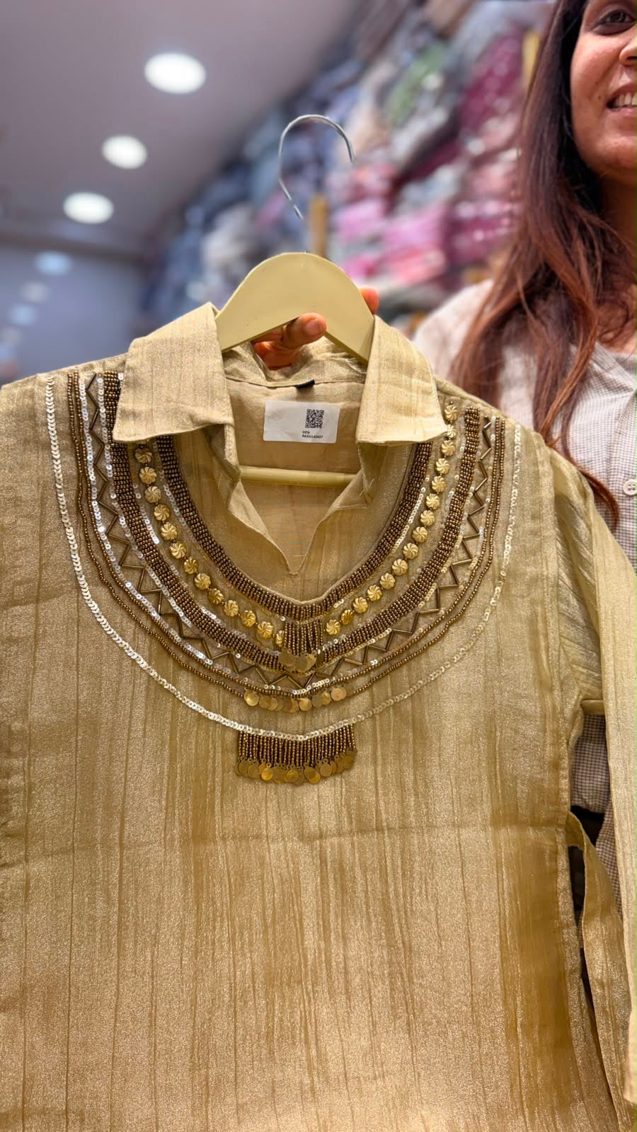 Golden Mirage – Glacier Tissue Co ord Set
