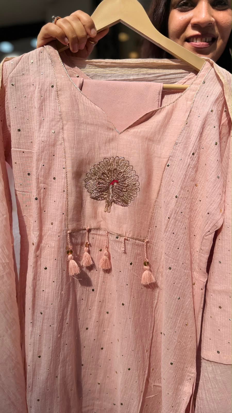 Blush Peacock Radiance Suit Set