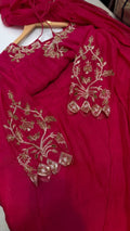Goldwork in Motion – Mul Chanderi Suit Set