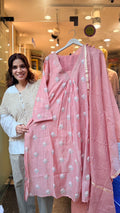 Dreaming in Blush Tones ~ Mul Chanderi