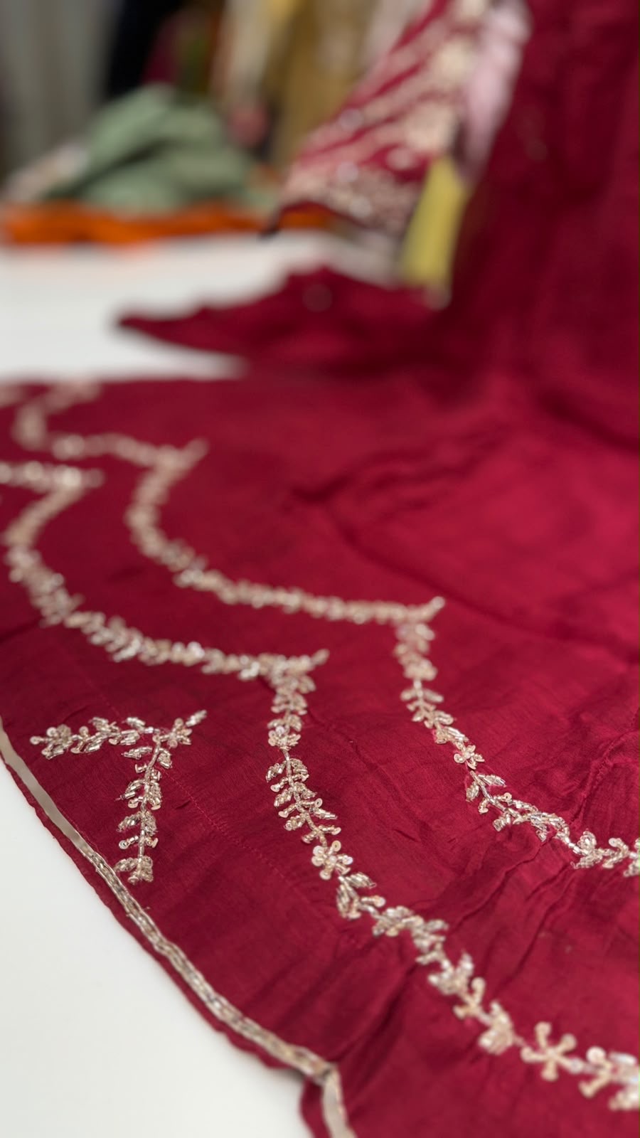 Celadon Constellation Mul Chanderi Suit Set