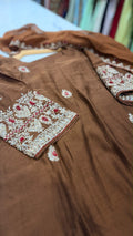 A Little Sparkle, A Lot of Charm – Embroidered Mul Chanderi Set ✨