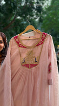 Blush Royale – Luxe Mul Chanderi Suit Set