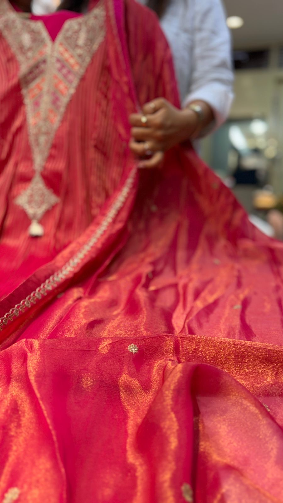 Rani Gulnaar Zari Suit Set