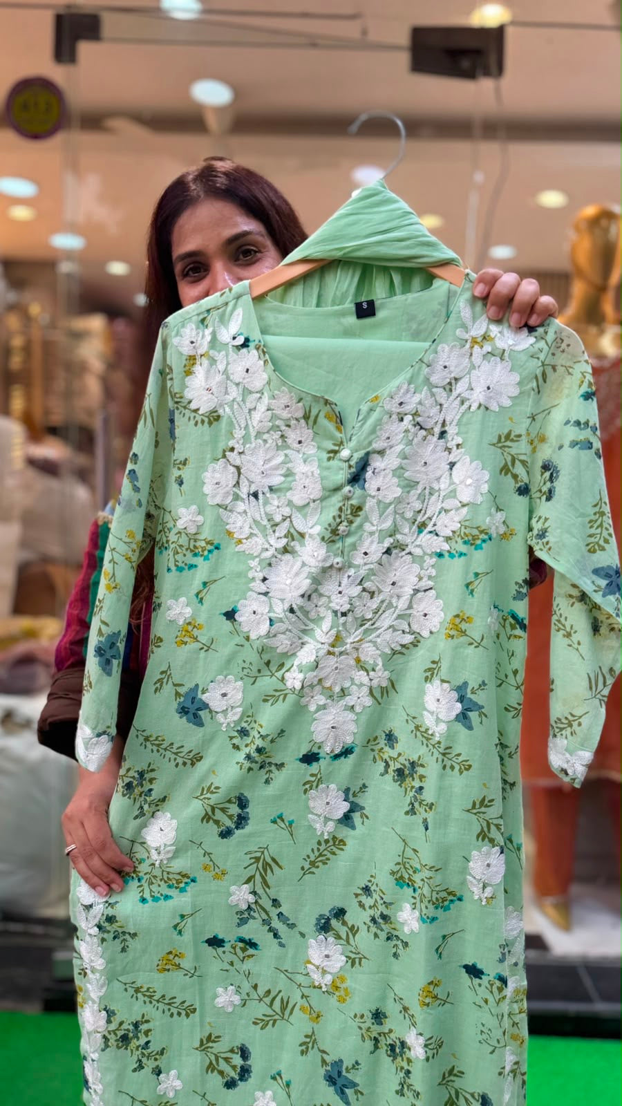 Petal Symphony Embroidered Suit Set