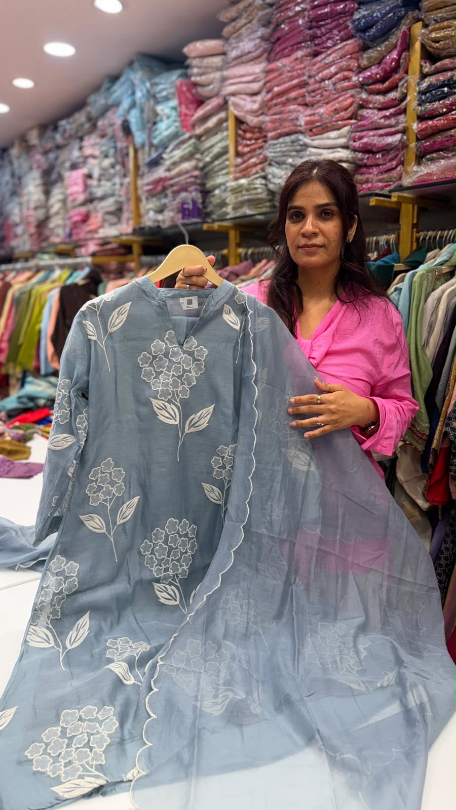Flora Bloom – Aliya Inspired Mul Chanderi Edit