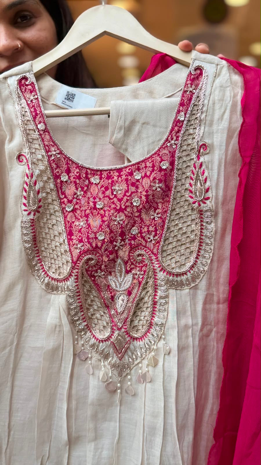 Rouge Royale Mul Chanderi Suit Set