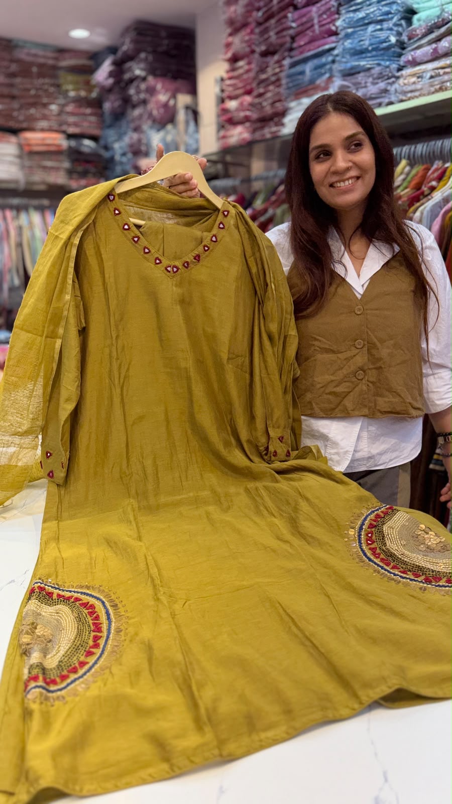 Crafted in Circles - Mul Chanderi Muse