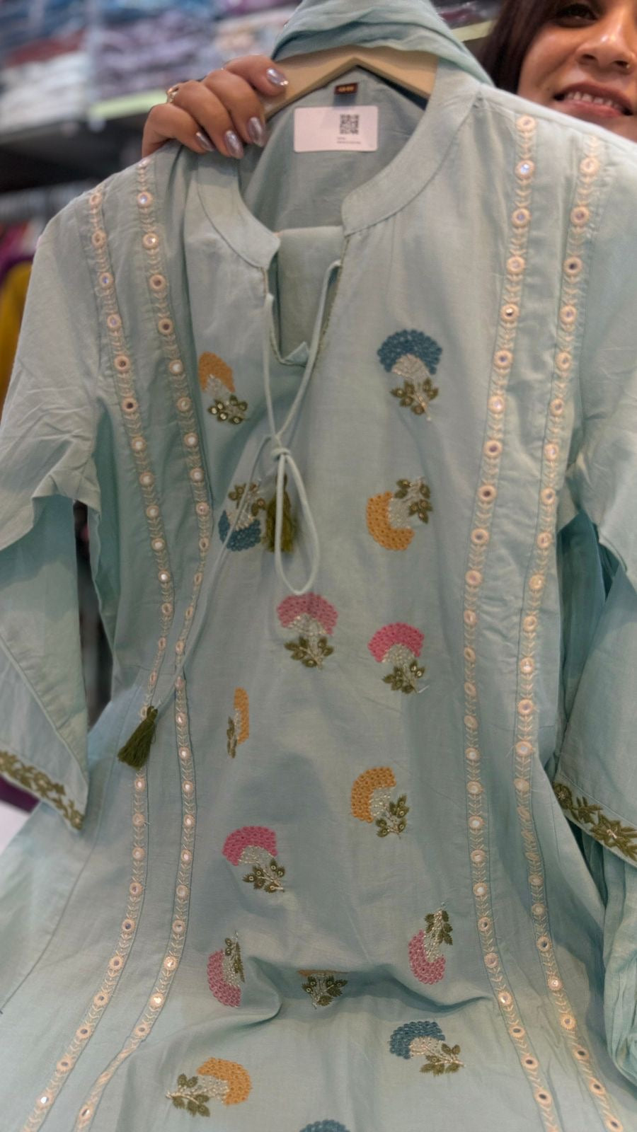 Confetti in Bloom – Embroidered Suit Set
