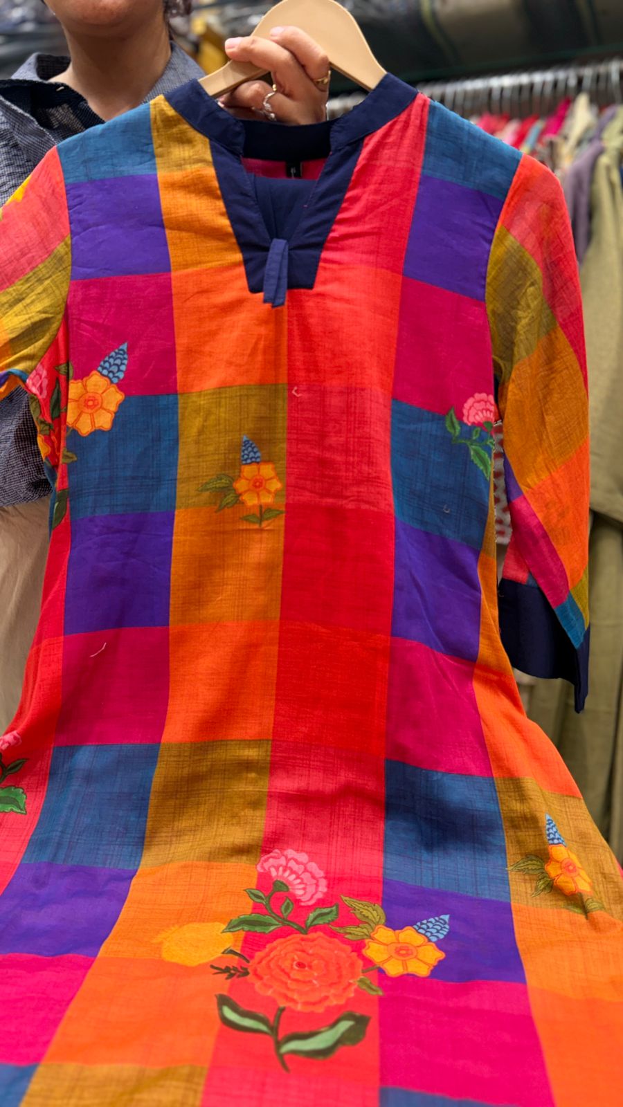 Multi color vibrant kurta pant