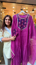 Scarlet Society - Luxe Cutwork Mul Chanderi Suit Set