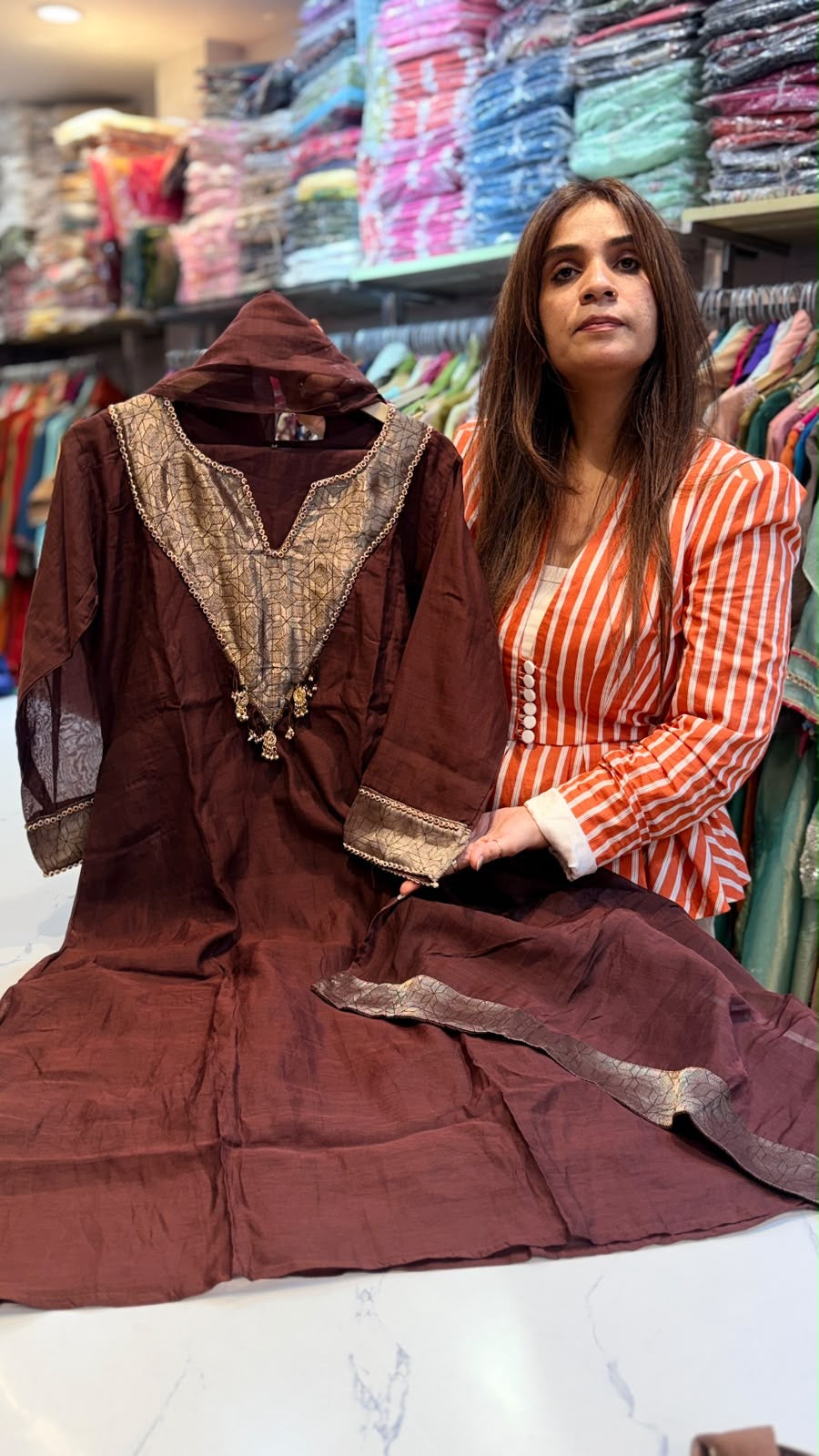 Three Moods, One Look – Mul Chanderi Ghungroo Special