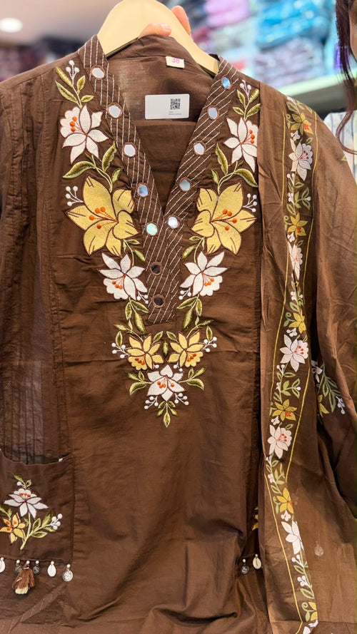 Petals After Dusk – Cotton Suit Set | 4 Shades