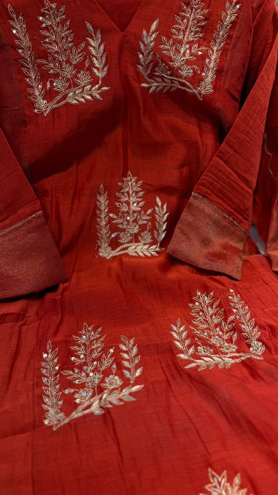 Botanical Alchemy – Mul Chanderi Suit Set