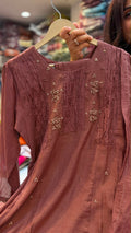 Crimson Keepsake – Mul Chanderi Suit Set
