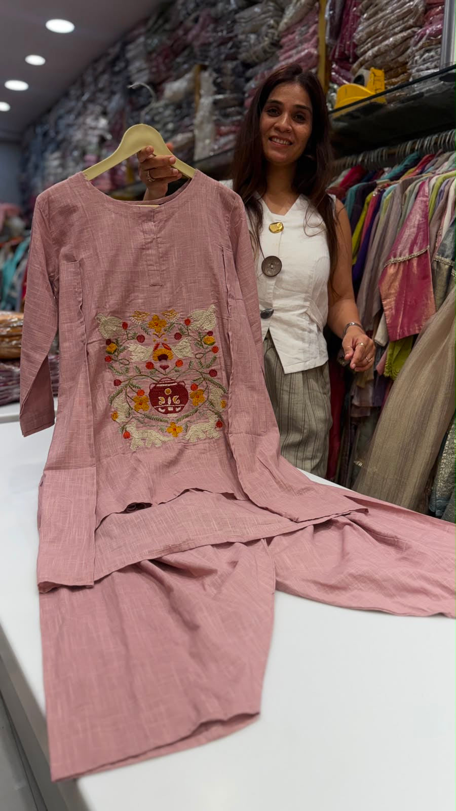 The Royal Harvest Co-ord Set— Mul Chanderi