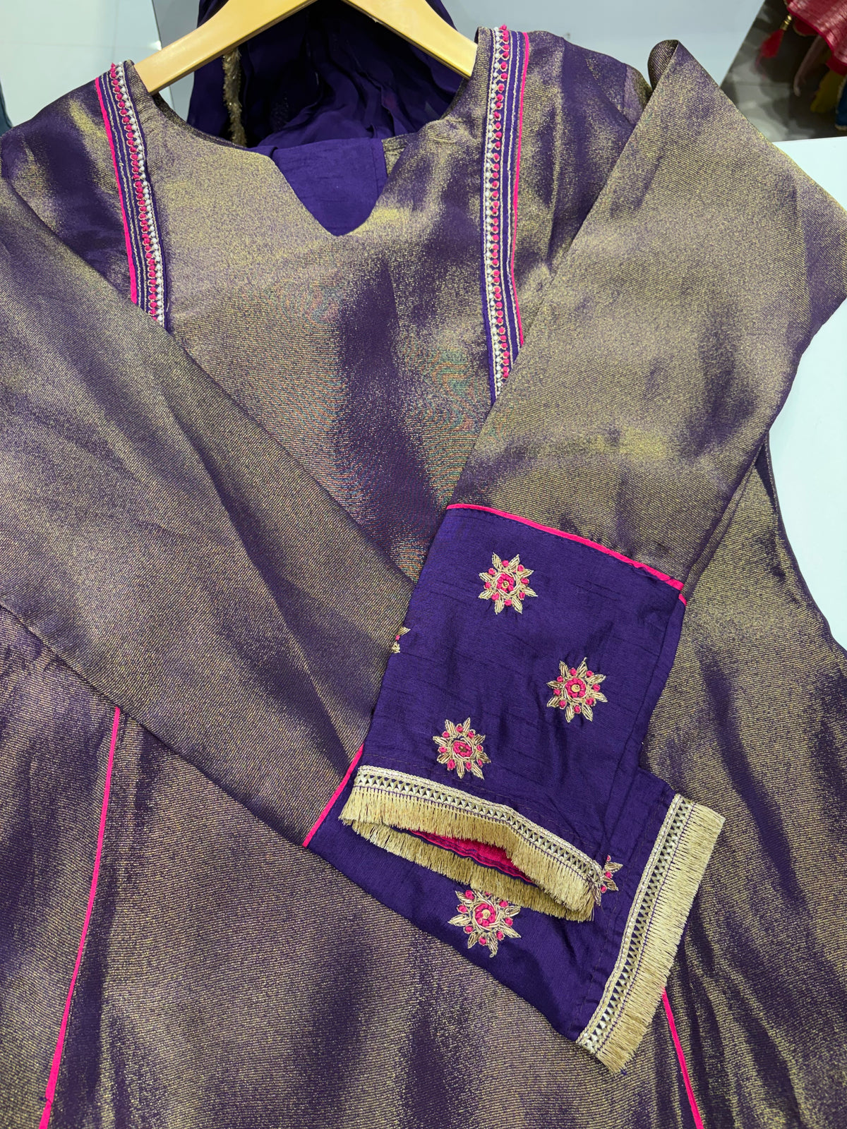Shimmer, With a Little Drama – Anarkali Suit Set ⭐