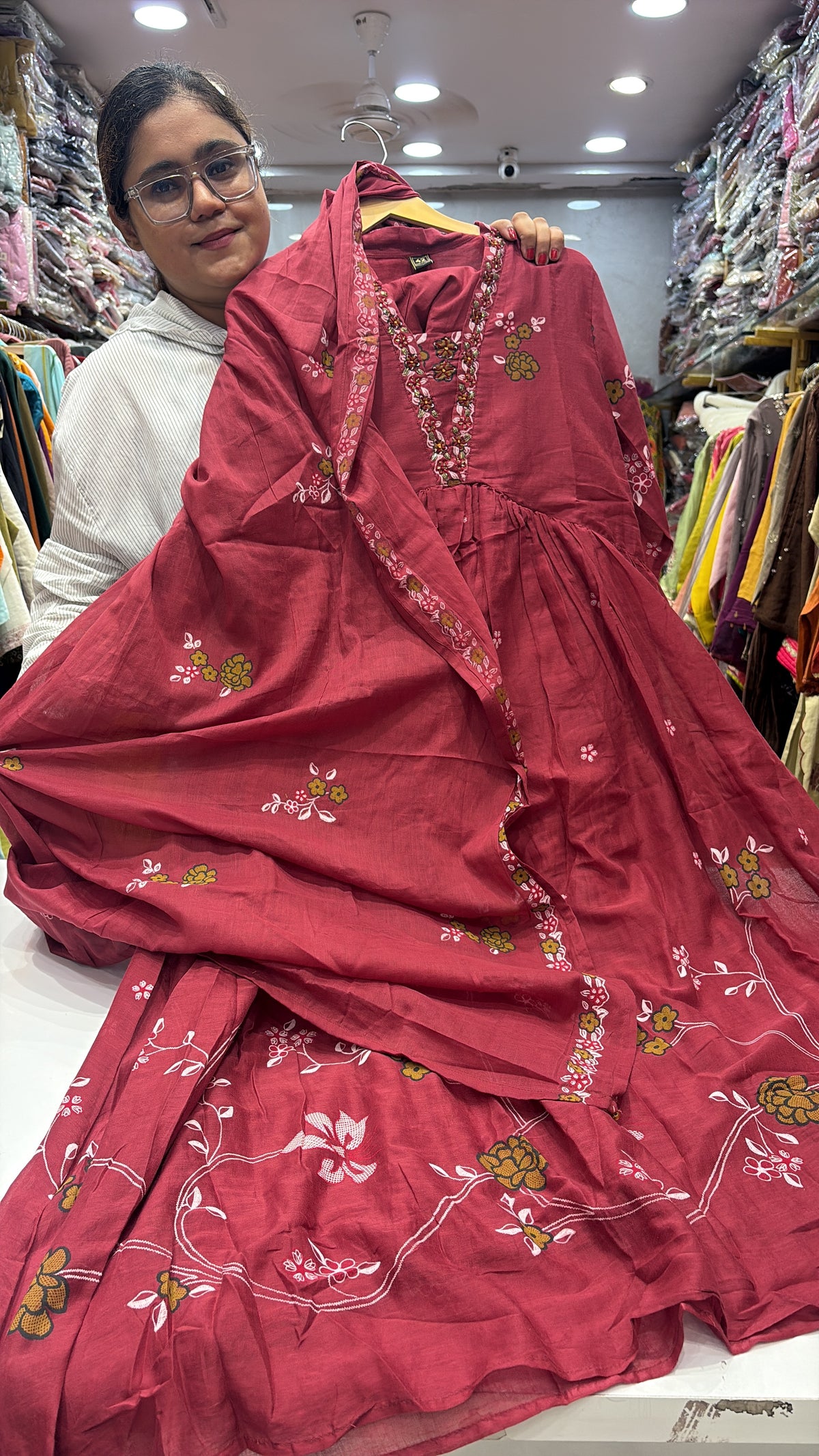 Flowers Found Their Way – Flared Suit Set