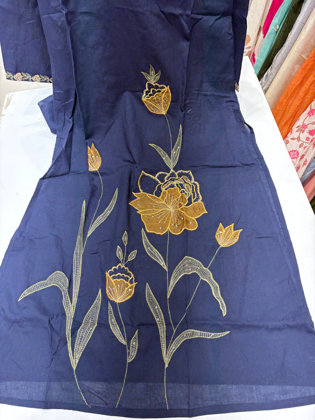 Midnight Botanica – Embroidered Suit Set