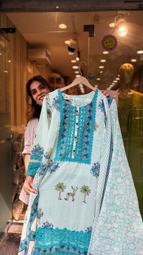 Whispered Lace Bloom Suit Set