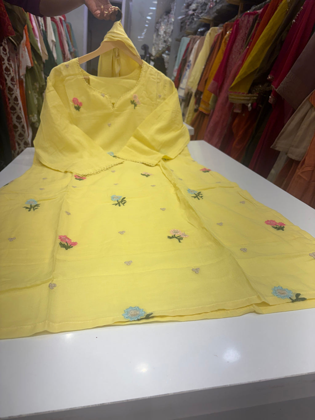 A Little Colour in Yellow – Floral Suit Set ⭐