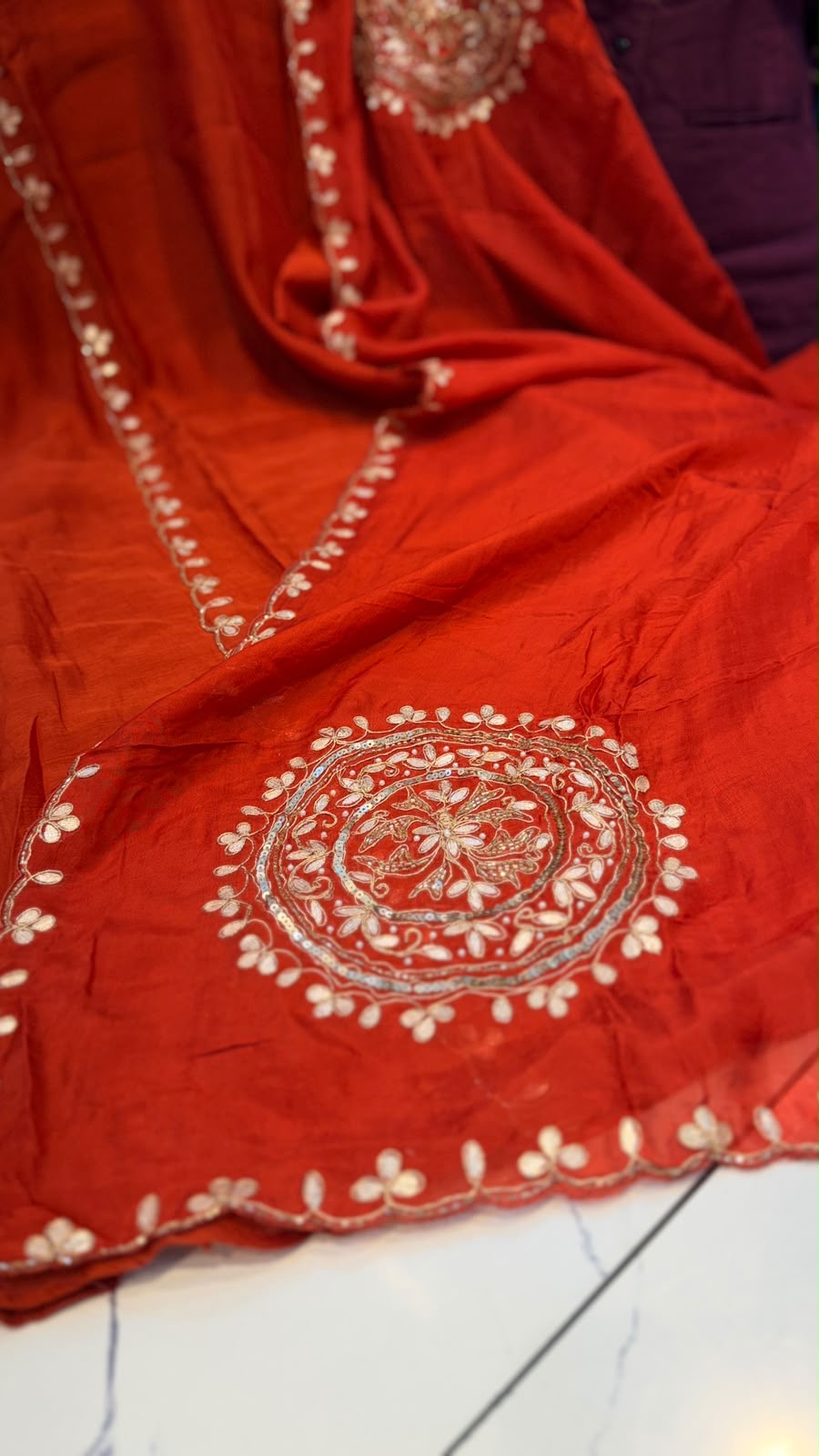 The Art of a Golden Circle – Mul Chanderi Suit Set ✨