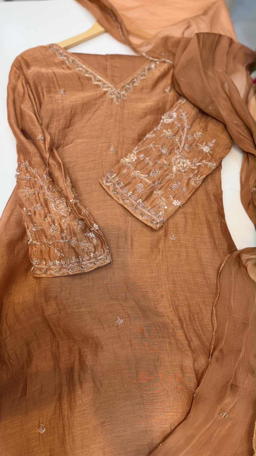 The Copper Code – Mul Chanderi Suit Set
