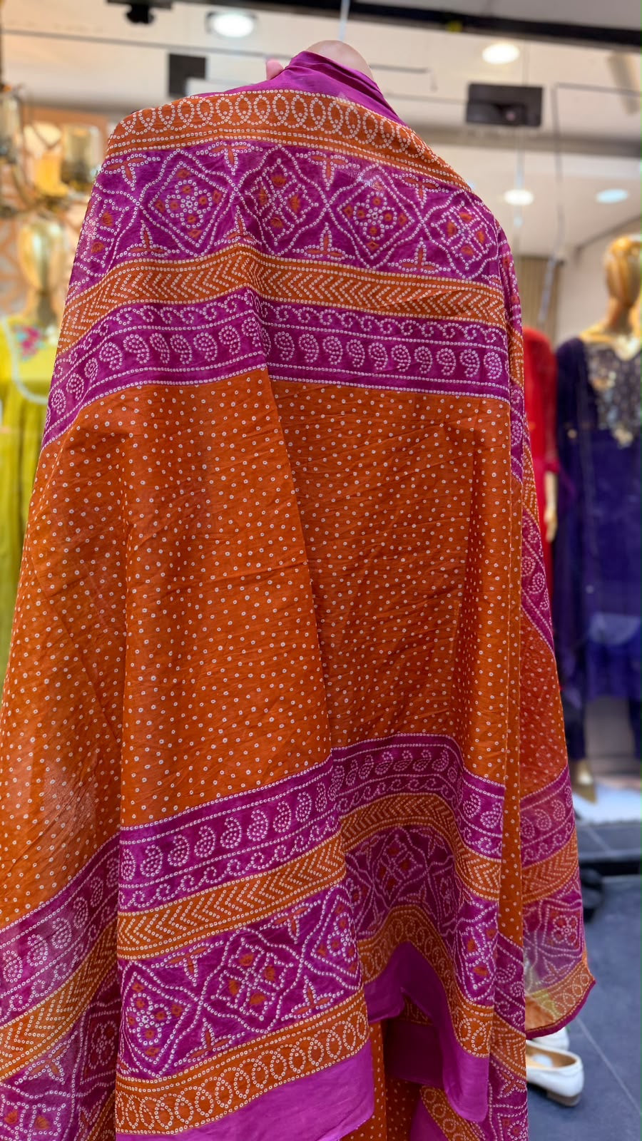 The Bandhani Geometry – Anarkali Suit Set ⭐