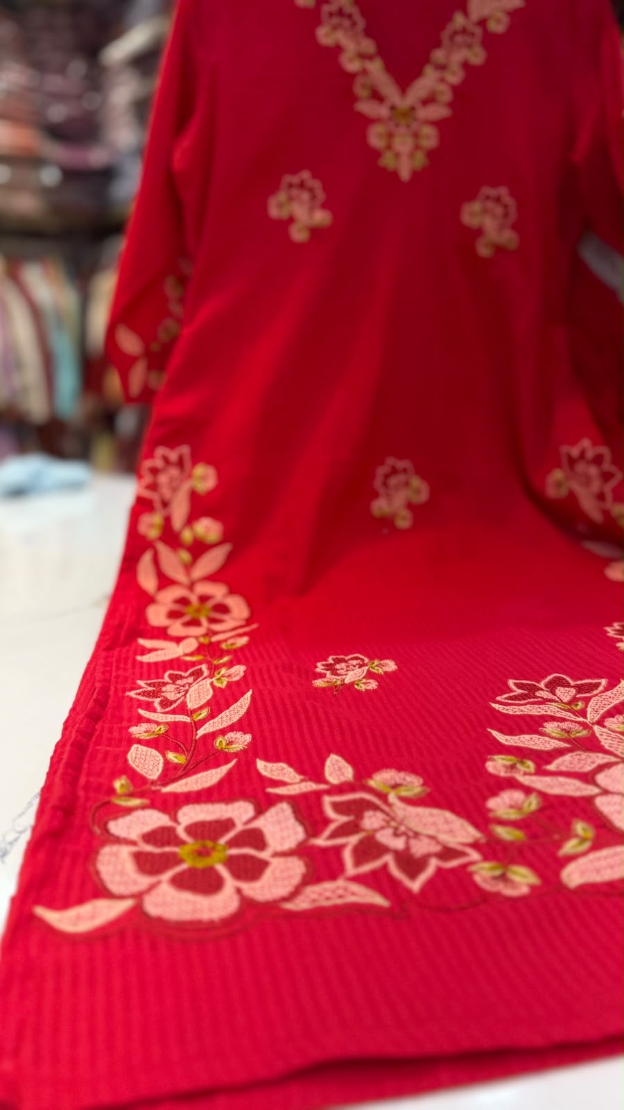 A Garden Set Ablaze – Embroidered Suit Set