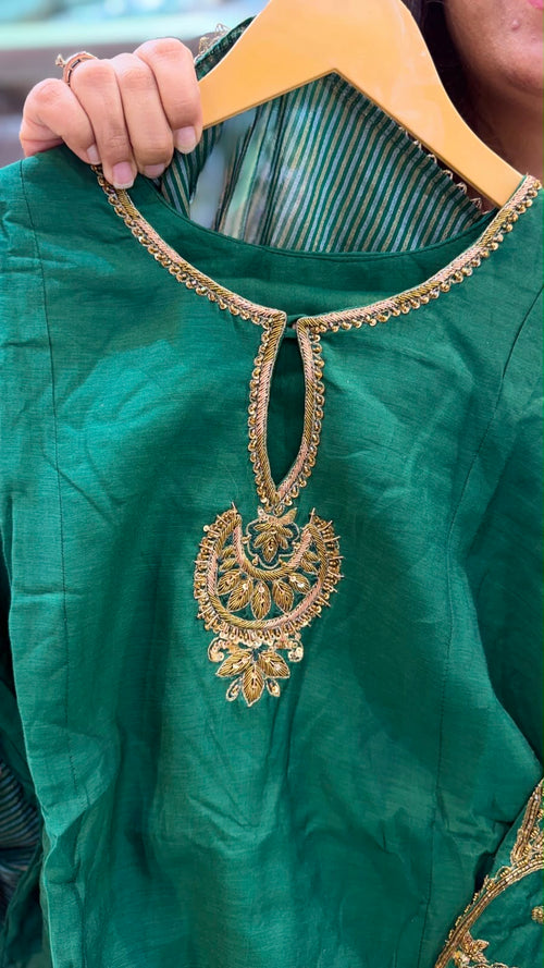 Noor Luxe Mul Chanderi Suit Set
