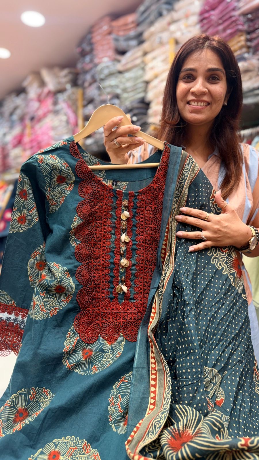 Midnight Garden Trio Karachi Style Suit Set