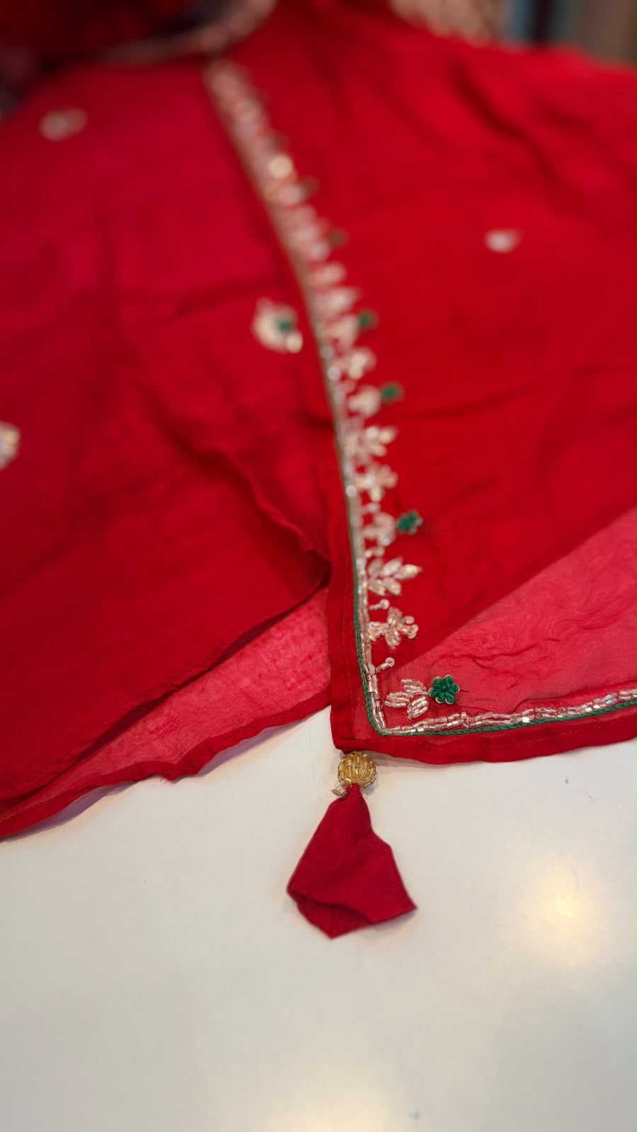 A Little Sparkle, A Lot of Charm – Embroidered Mul Chanderi Set ✨