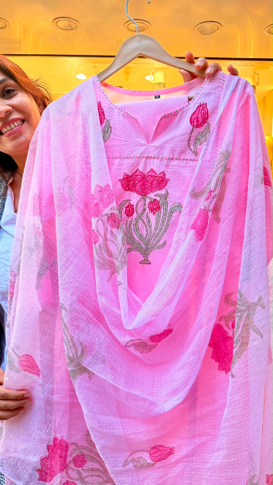 Petaline Muse— Blush Lotus Suit Set
