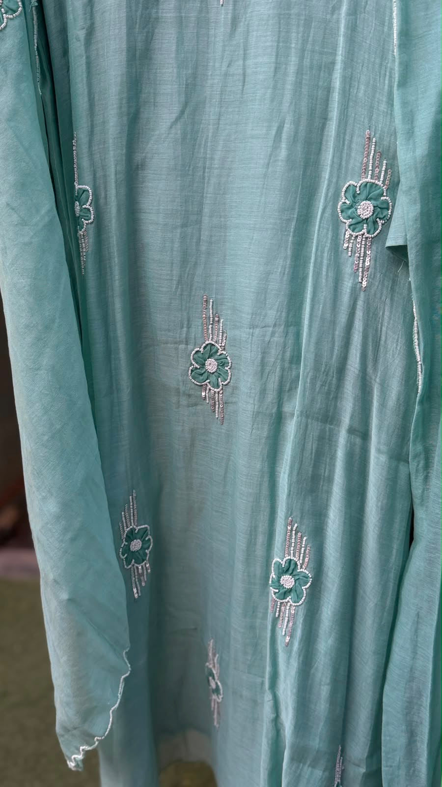 Moonflower Grace— Mul Chanderi Classics