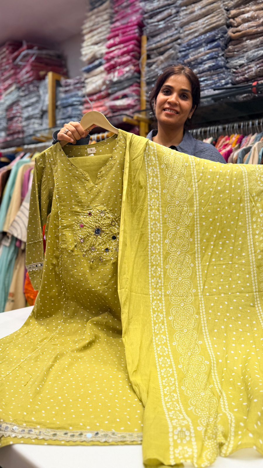 Mustard Glow Printed Suit Set